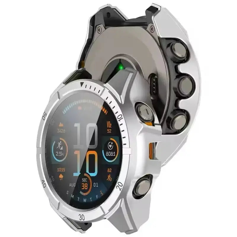 Protective Case for Garmin fenix 8 (47mm) Series (Silver) by Habicare