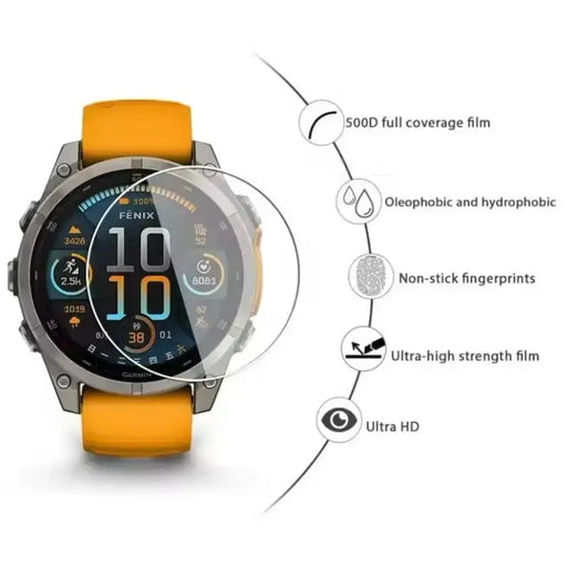Screen Protectors for Garmin fenix 8 (51mm) Series (Pack of 5) by Habicare