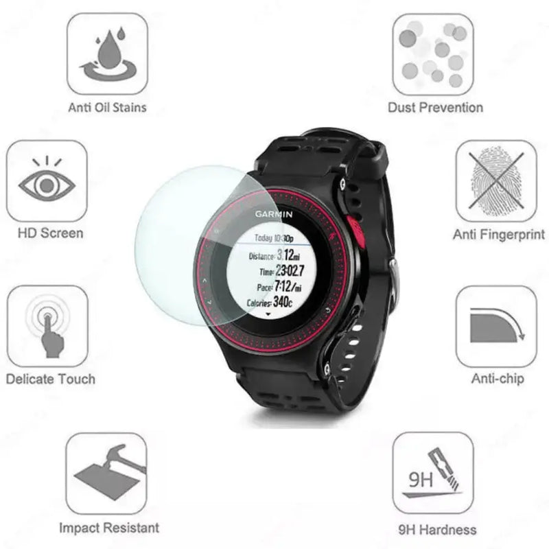 Screen Protectors for Garmin Forerunner 225 (Pack of 5) by Habicare