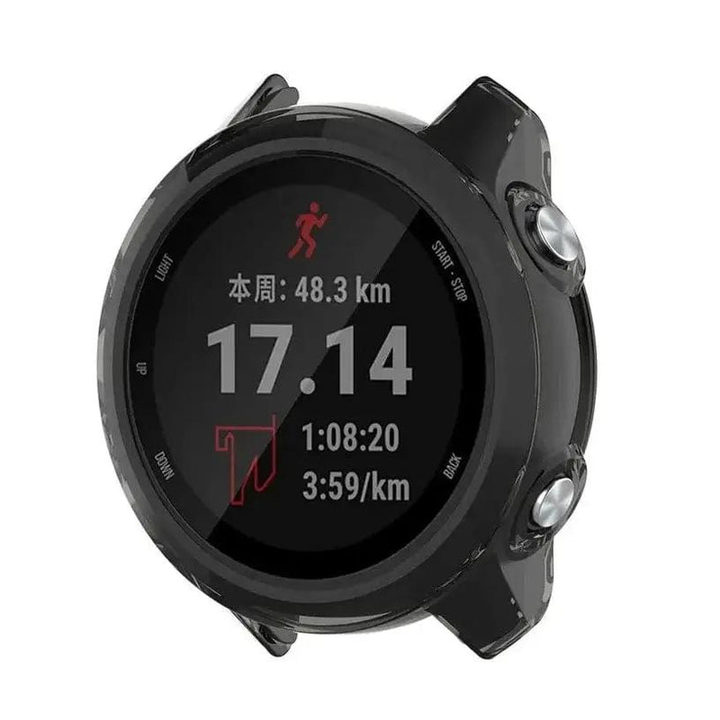 Protective Case for Garmin Forerunner 245 Series (Black Smoke) by That Watch Shop