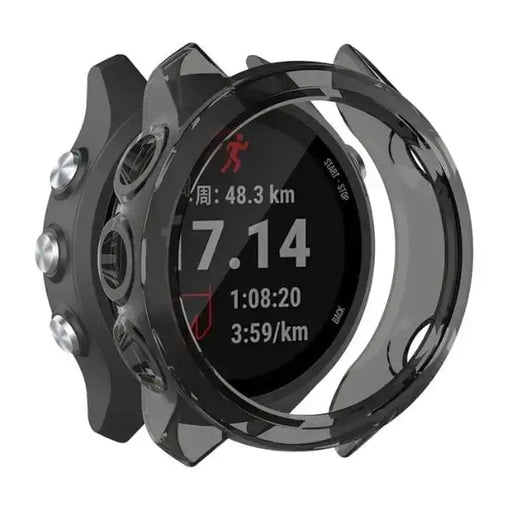 Protective Case for Garmin Forerunner 245 Series (Transparent Black) by Habicare