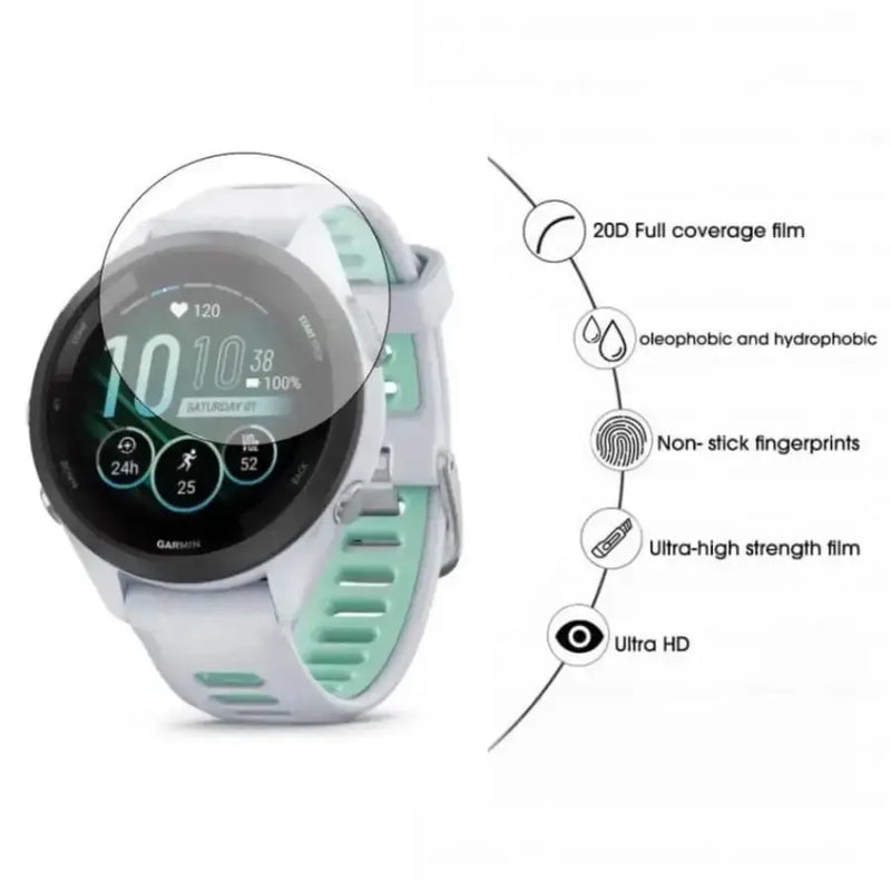 Screen Protectors for Garmin Forerunner 265S (42mm) (Pack of 5) by Habicare
