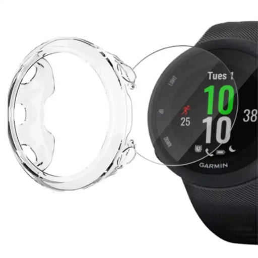 Protective Case for Garmin Forerunner 45 Watch (42mm) (Clear) by Habicare