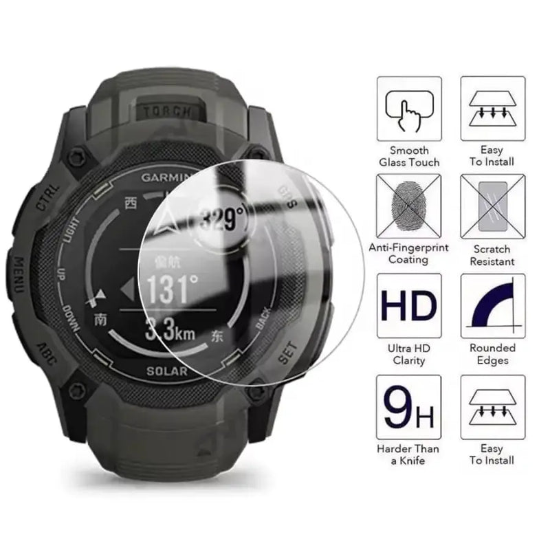 Screen Protector for Garmin Instinct 2X Solar Series (Pack of 5) by Habicare