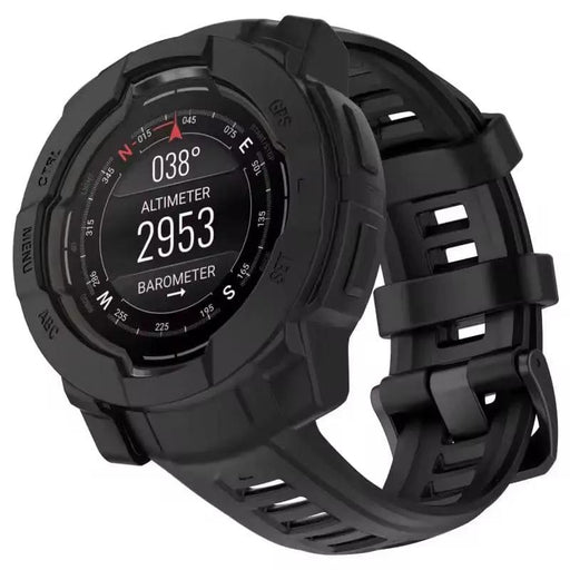 Protective Case for Garmin Instinct 3 (50mm) (Black) by That Watch Shop