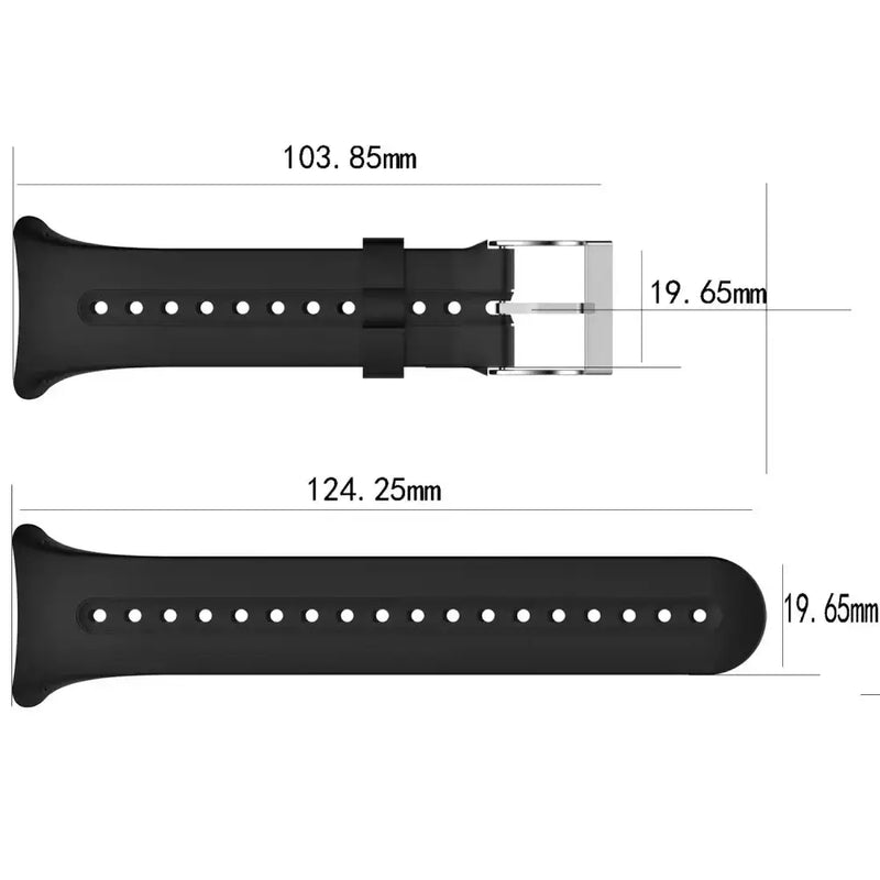 Replacement Strap with Tools for Garmin Swim (Black) by Habicare