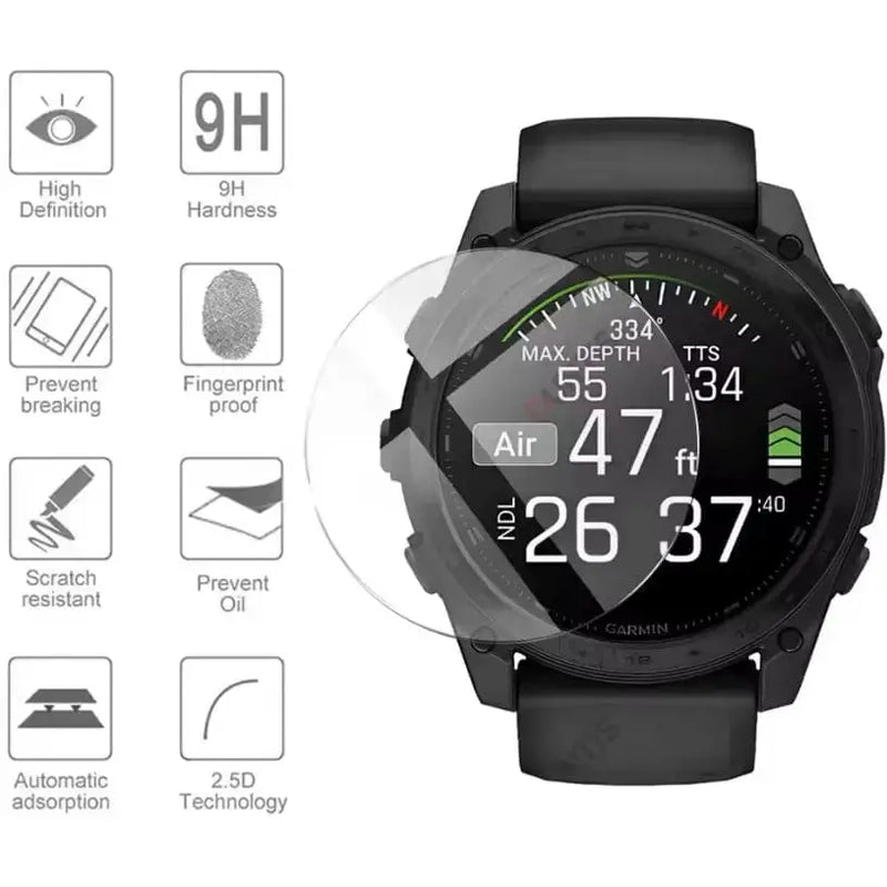 Screen Protector for Garmin Tactix 8 (51mm) (Pack of 5) by Habicare