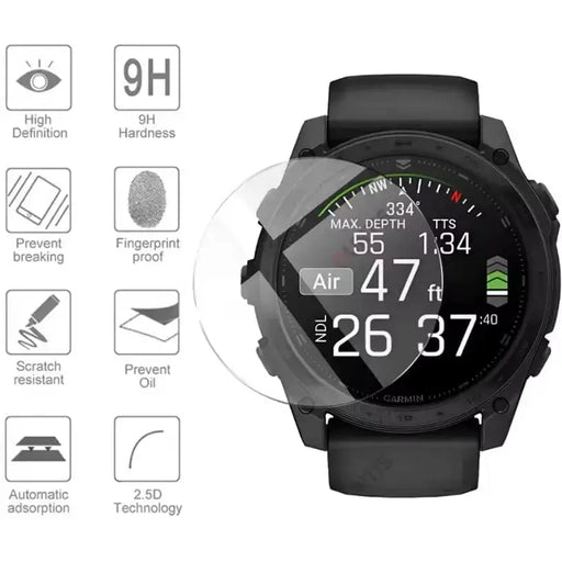 Screen Protector for Garmin Tactix 8 (51mm) (Pack of 5) by Habicare