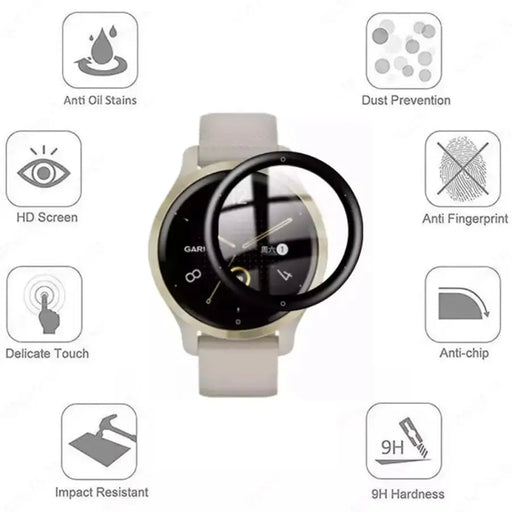Screen Protectors for Garmin Venu 2S (Pack of 5) by Habicare