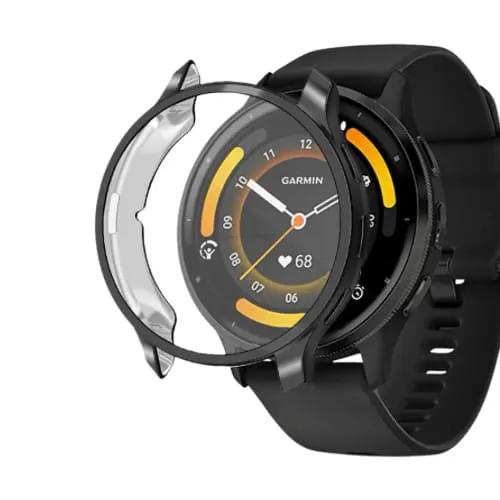 Protective Case for Garmin Venu 3S (Black) by That Watch Shop