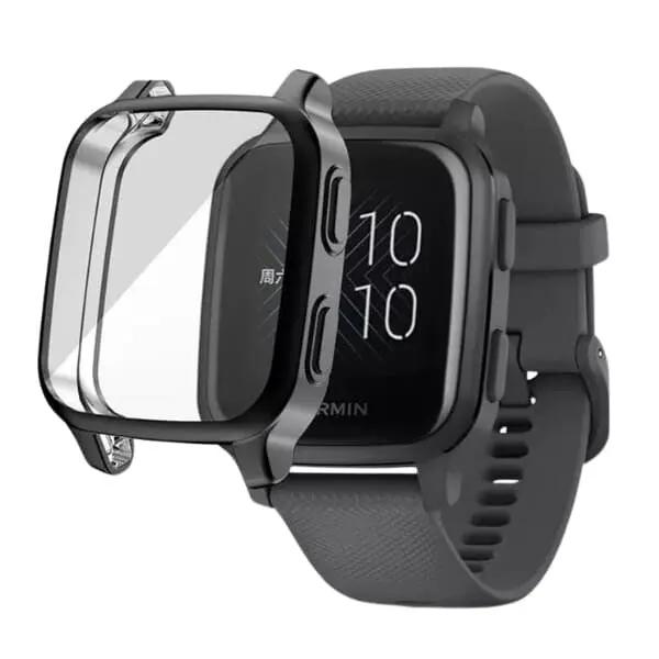 Protective Case for Garmin Venu Sq 2 Series (Black) by That Watch Shop