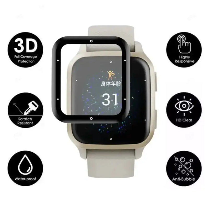 Screen Protectors for Garmin Venu Sq 2 Series (Pack of 5) by Habicare