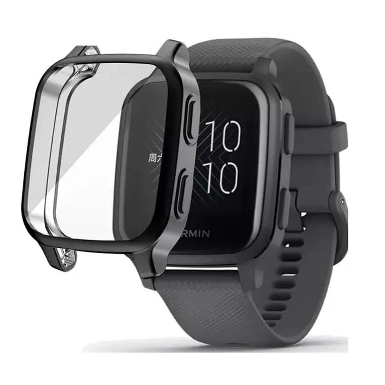 Protective Case for Garmin Venu Sq Series (Black) by That Watch Shop