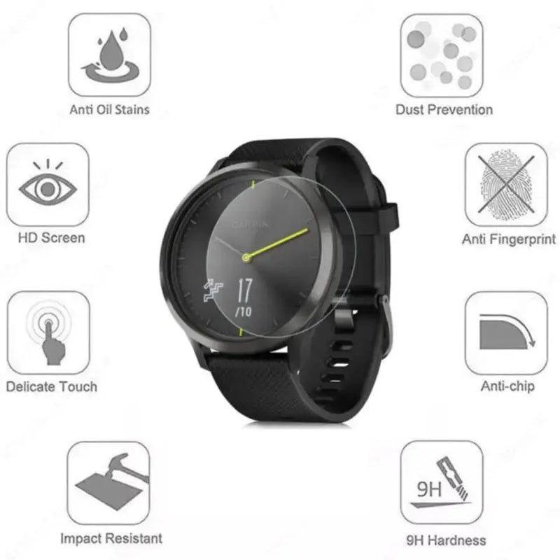 Screen Protectors for Garmin Vivomove HR (Pack of 5) by Habicare