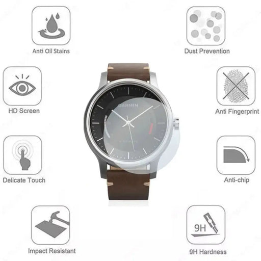 Screen Protectors for Garmin Vivomove (Pack of 5) by Habicare