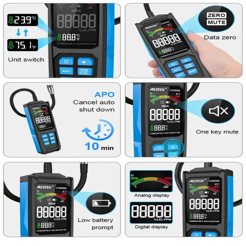 Gas Leak Detector 0–50000PPM by Habicare