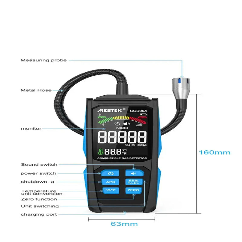Gas Leak Detector 0–50000PPM by Habicare