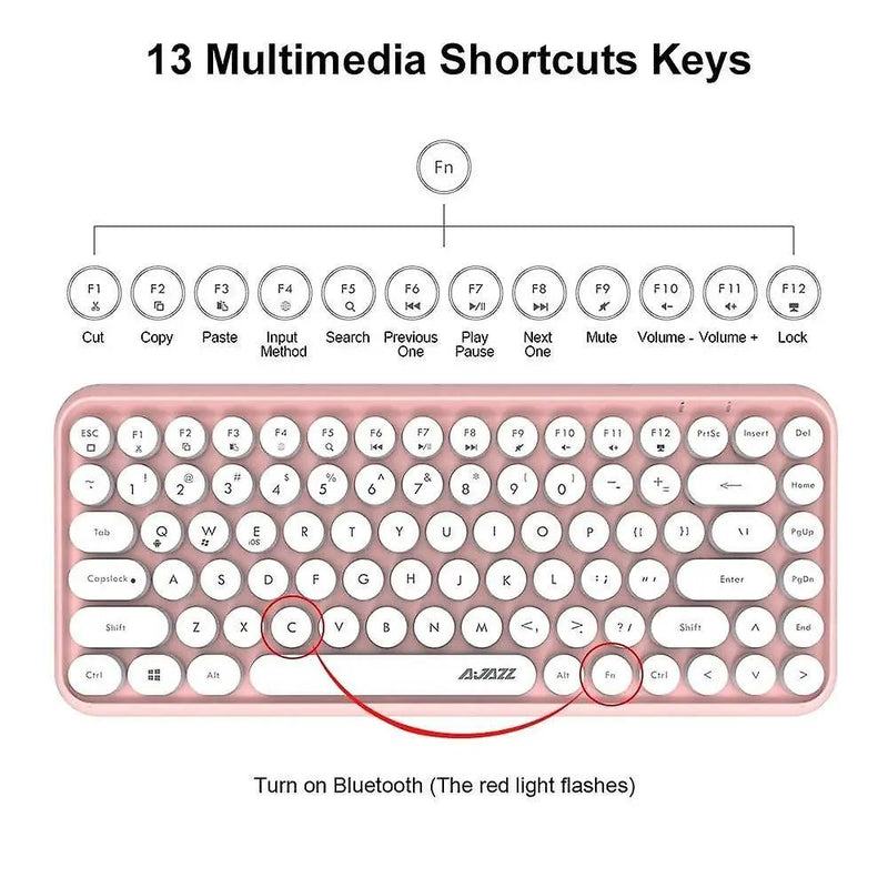 Wireless Bluetooth Keyboard for iOS Windows Android by salelink.co.nz