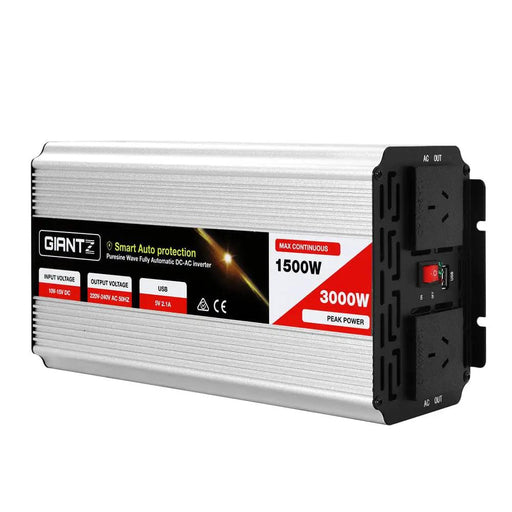 Giantz 1500W Puresine Wave DC-AC Power Inverter by SportZone.co.nz