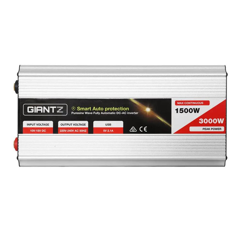 Giantz 1500W Puresine Wave DC-AC Power Inverter by SportZone.co.nz