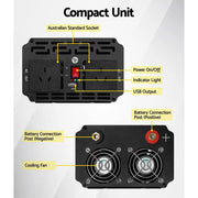 Giantz 1500W Puresine Wave DC-AC Power Inverter by SportZone.co.nz