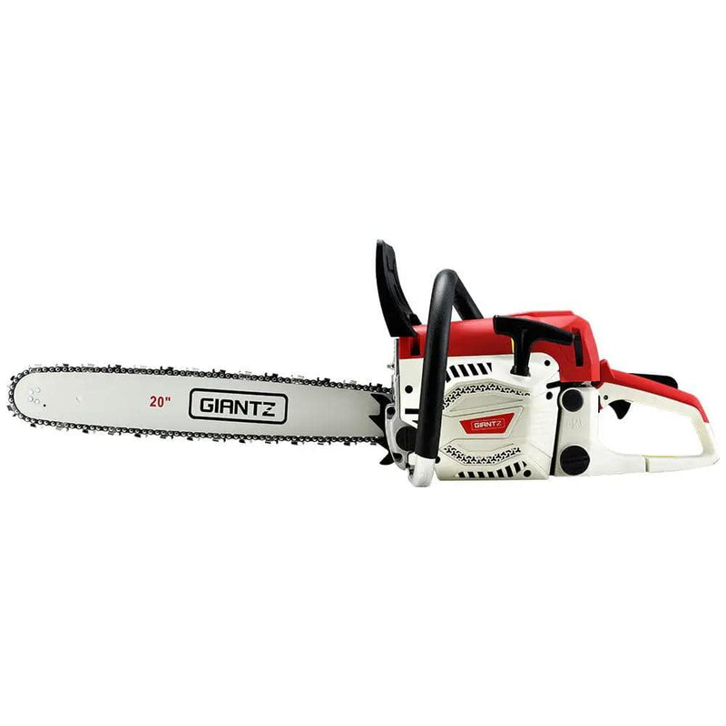 SportZone.co.nz Tools > Industrial Tools Giantz 62CC Petrol Chainsaw 20” Bar Commercial E-Start Tree Cutting Saw Giantz 62cc Petrol Chainsaw E Start 20 Inch Bar