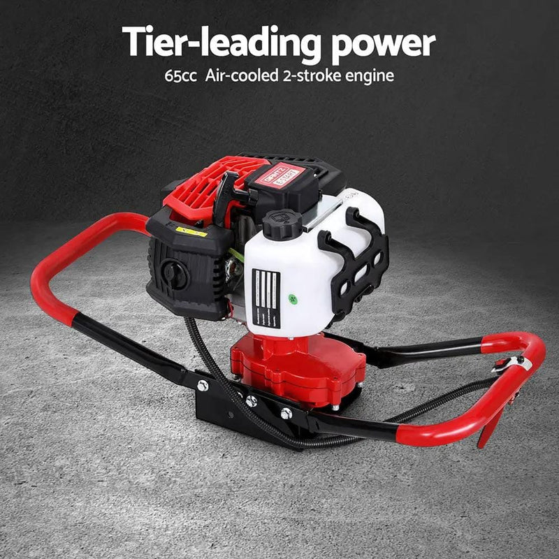 SportZone.co.nz Tools > Power Tools Giantz 65CC Post Hole Digger 200mm Petrol Drill Auger Extension Bits Giantz 65CC Post Hole Digger 200mm Petrol Drill Auger Extension Bits