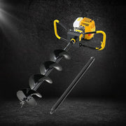 Giantz 74CC Post Hole Digger 200mm Petrol Drill Auger Extension Bits by SportZone.co.nz