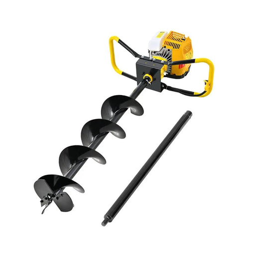 Giantz 74CC Post Hole Digger 200mm Petrol Drill Auger Extension Bits by SportZone.co.nz