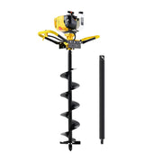 Giantz 74CC Post Hole Digger 200mm Petrol Drill Auger Extension Bits by SportZone.co.nz