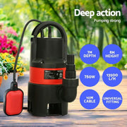 SportZone.co.nz Tools > Pumps > Sewage Pumps Giantz 750W Water Pump Dirty Submersible Sump Swim Pool Flooding Pond Clean Giantz 750W Water Pump Dirty Submersible Sump Swim Pool Flooding Pond Clean