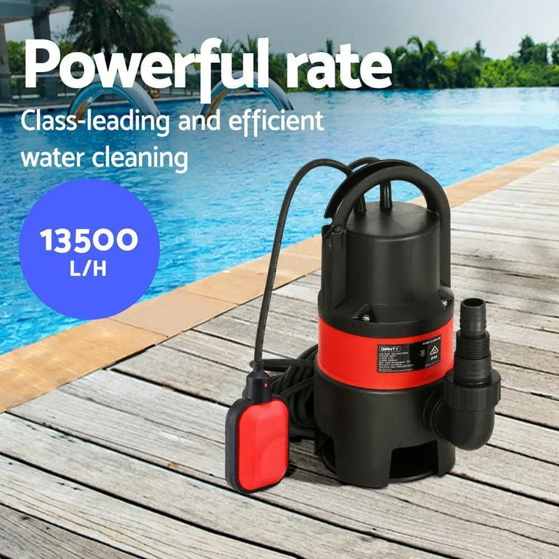 SportZone.co.nz Tools > Pumps > Sewage Pumps Giantz 750W Water Pump Dirty Submersible Sump Swim Pool Flooding Pond Clean Giantz 750W Water Pump Dirty Submersible Sump Swim Pool Flooding Pond Clean