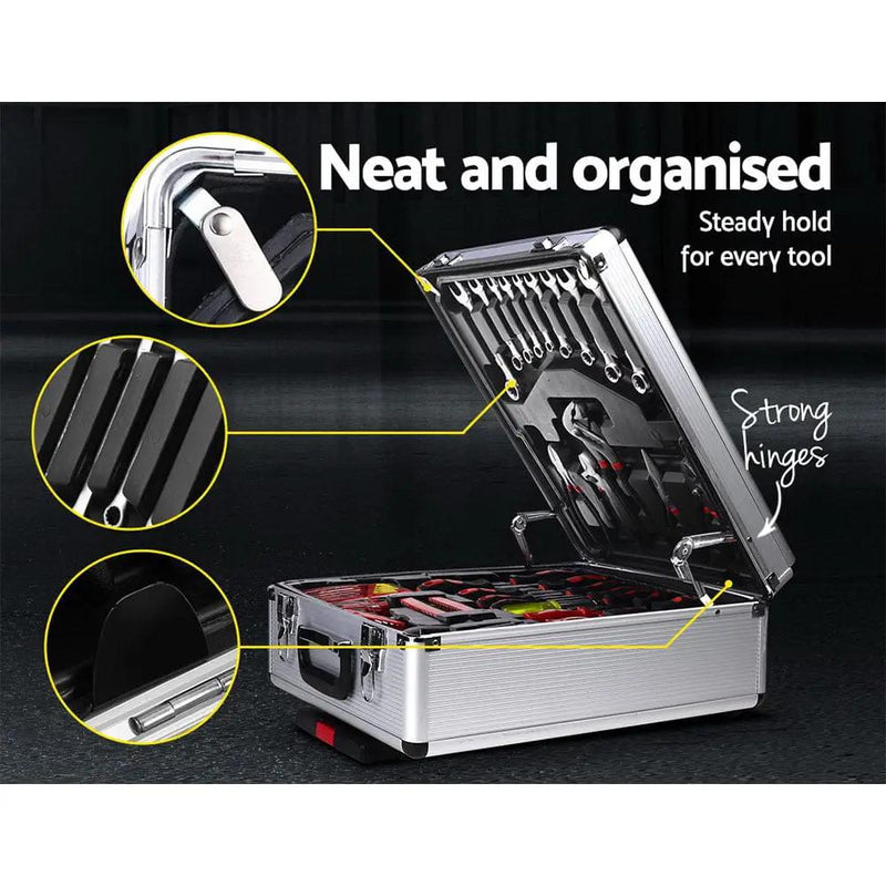 Giantz 786pcs Tool Kit Trolley Case Mechanics Box Toolbox Portable DIY Set by SportZone.co.nz