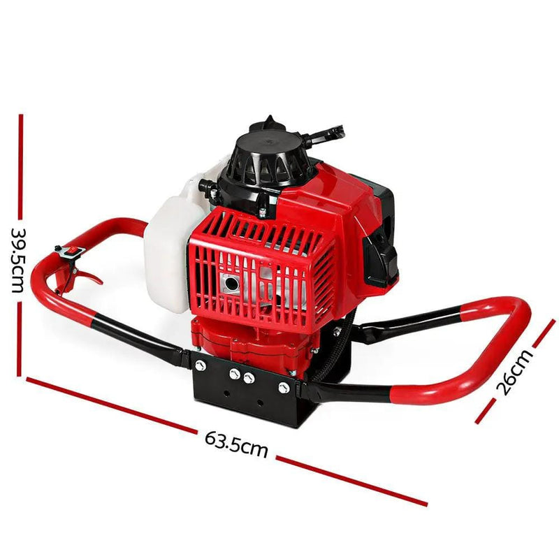 SportZone.co.nz Tools > Power Tools > Outdoor Power Equipment Giantz 80CC Petrol Post Hole Digger Motor Only Engine Red Giantz 80CC Petrol Post Hole Digger Motor Only Engine Red