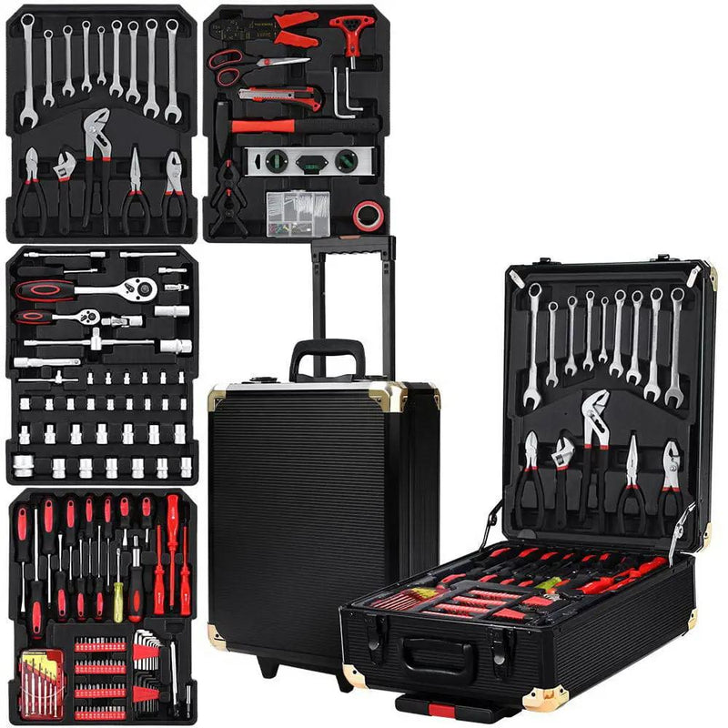 Giantz 816pcs Tool Kit Trolley Case Mechanics Box Toolbox Portable DIY Set by SportZone.co.nz