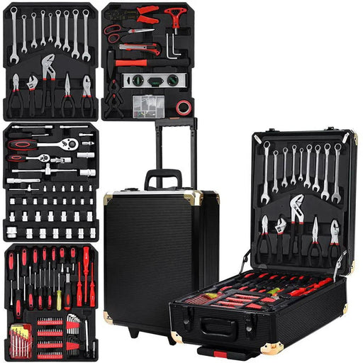 Giantz 816pcs Tool Kit Trolley Case Mechanics Box Toolbox Portable DIY Set by SportZone.co.nz