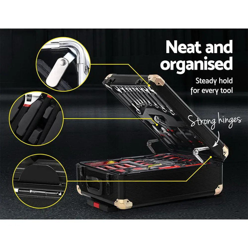 Giantz 816pcs Tool Kit Trolley Case Mechanics Box Toolbox Portable DIY Set by SportZone.co.nz
