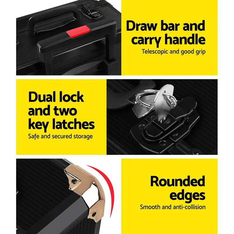 Giantz 816pcs Tool Kit Trolley Case Mechanics Box Toolbox Portable DIY Set by SportZone.co.nz