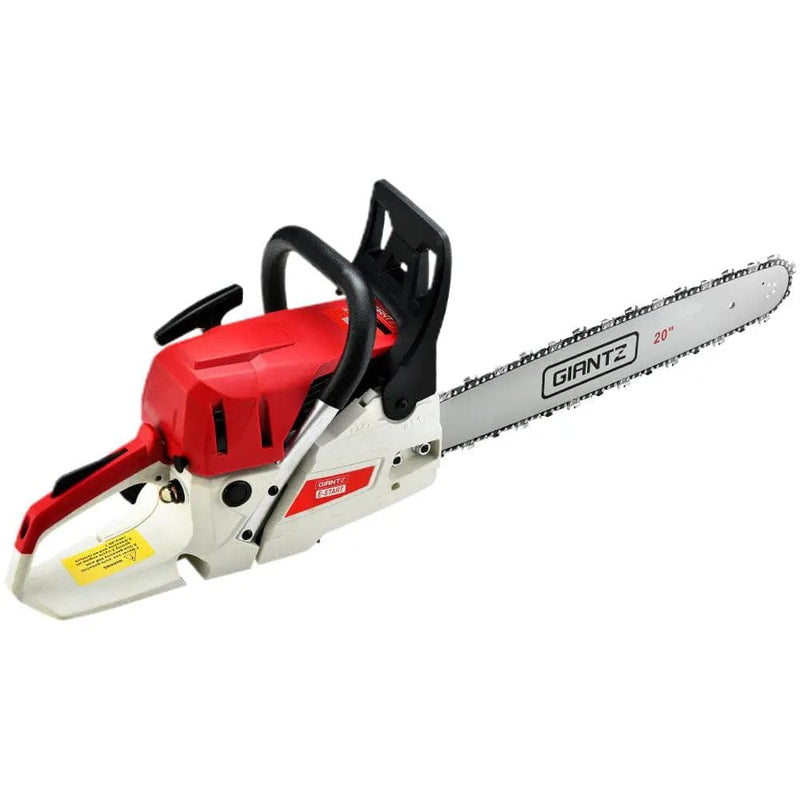 SportZone.co.nz Tools > Industrial Tools Giantz 62cc Petrol Chainsaw With 20 Inch Bar And E Start Giantz 62cc Petrol Chainsaw E Start 20 Inch Bar