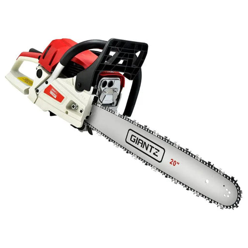 SportZone.co.nz Tools > Industrial Tools Giantz 62cc Petrol Chainsaw With 20 Inch Bar And E Start Giantz 62cc Petrol Chainsaw E Start 20 Inch Bar
