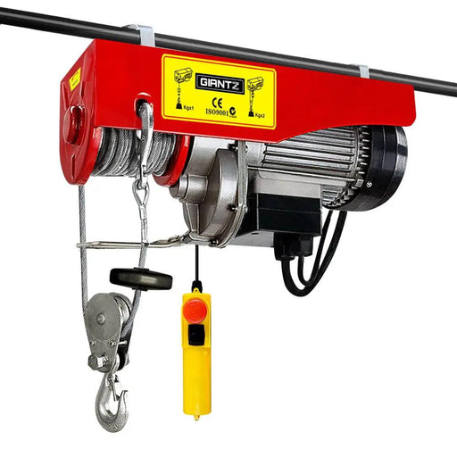 Giantz Electric Hoist Winch 125/250KG Cable 18M Rope Tool Remote Chain Lifting by SportZone.co.nz