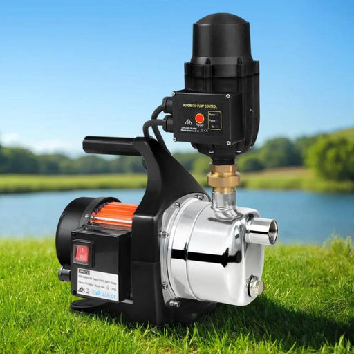 SportZone.co.nz Tools > Pumps > Irrigation Pumps Giantz Garden Water Pump 1500W High Pressure Tank Rain Farm Irrigation Black Giantz Garden Water Pump 1500W High Pressure Tank Rain Farm Irrigation Black