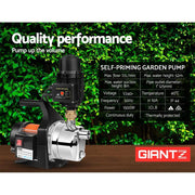 Giantz Garden Water Pump 1500W High Pressure Tank Rain Farm Irrigation Black by SportZone.co.nz