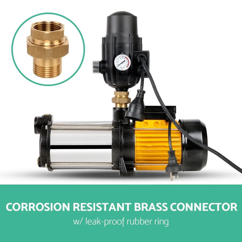 SportZone.co.nz Tools > Pumps > Irrigation Pumps Giantz Garden Water Pump High Pressure 2000W 4-Stage Tank Irrigation Black Giantz Garden Water Pump High Pressure 2000W 4-Stage Tank Irrigation Black