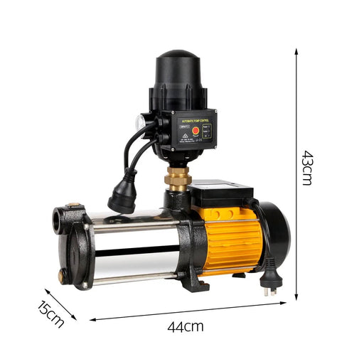 SportZone.co.nz Tools > Pumps > Irrigation Pumps Giantz Garden Water Pump High Pressure 2000W 4-Stage Tank Irrigation Black Giantz Garden Water Pump High Pressure 2000W 4-Stage Tank Irrigation Black