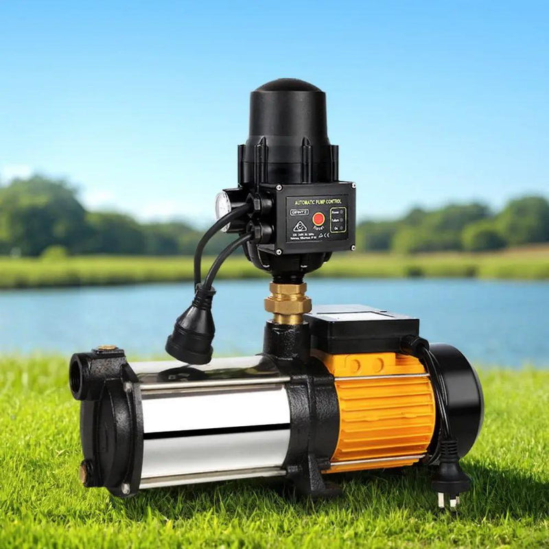 SportZone.co.nz Tools > Pumps > Irrigation Pumps Giantz Garden Water Pump High Pressure 2000W 4-Stage Tank Irrigation Black Giantz Garden Water Pump High Pressure 2000W 4-Stage Tank Irrigation Black