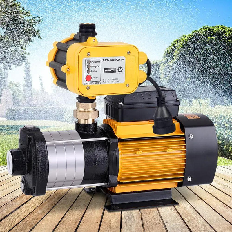 Giantz Garden Water Pump High Pressure 2000W 5-Stage Tank Irrigation Yellow by SportZone.co.nz