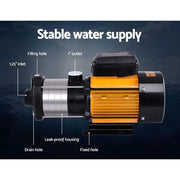 SportZone.co.nz Tools > Pumps > Irrigation Pumps Giantz Garden Water Pump High Pressure 2000W 5-Stage Tank Irrigation Yellow Giantz Garden Water Pump High Pressure 2000W 5-Stage Tank Irrigation Yellow