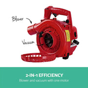 Giantz Petrol Leaf Blower Garden Vacuum Handheld Commercial Outdoor Tool 36CC by SportZone.co.nz