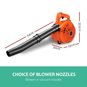 SportZone.co.nz Tools > Power Tools > Outdoor Power Equipment Giantz Petrol Leaf Blower Garden Vacuum Handheld Commercial Outdoor Tool 36CC Giantz Petrol Leaf Blower Garden Vacuum Handheld Commercial Outdoor Tool 36CC